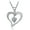 White-Love Arrow, variant on Women Necklace 14k White Gold Plated Forever Love Heart Pendant Jewelry