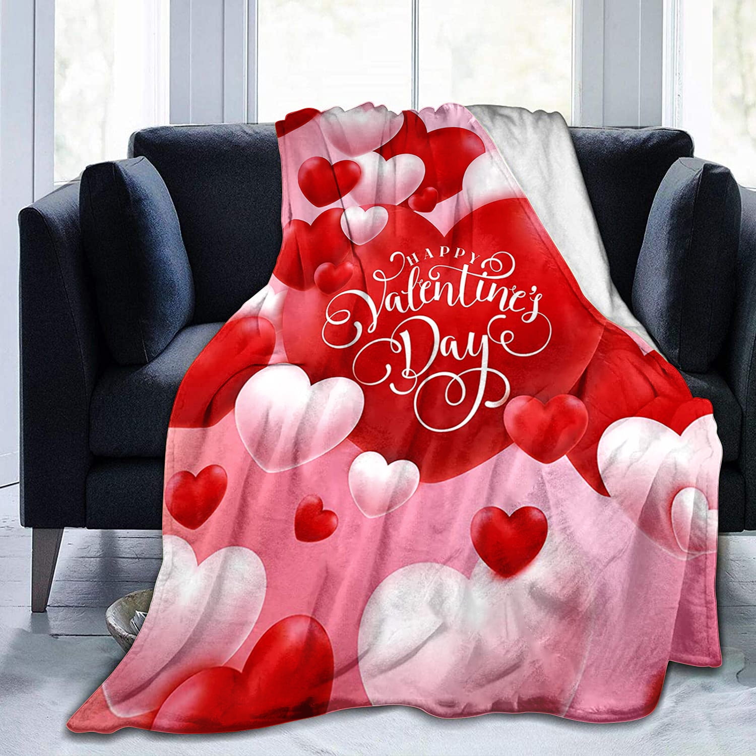 50” x 60” Colorful Hearts Soft Fleece Valentine’s Day Blanket for Couch Sofa Bed Red Valentines Throw Blanket |Pink and Red Hearts 50” x 60” Colorful Hearts Soft Fleece Valentine’s Day Blanket for Couch Sofa Bed Red Valentines Throw Blanket |Pink and Red Hearts