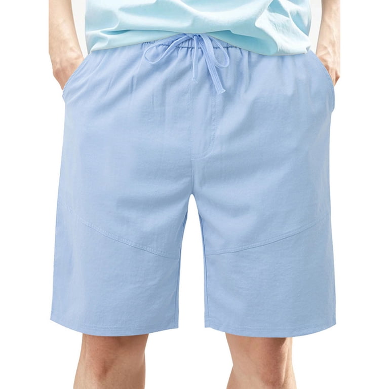 Dxzfnsa Men's Casual Shorts Twill Drawstring Summer Beach Stretch