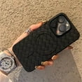 thumbnail image 4 of ZHaobin Mesh BV Woven Heat Dissipation for Magsafe Wireless Charge Case for iPhone 15 14 13 12 Pro Max 11 Magnetic Soft Shockproof Cover (For Iphone 12,Black), 4 of 7