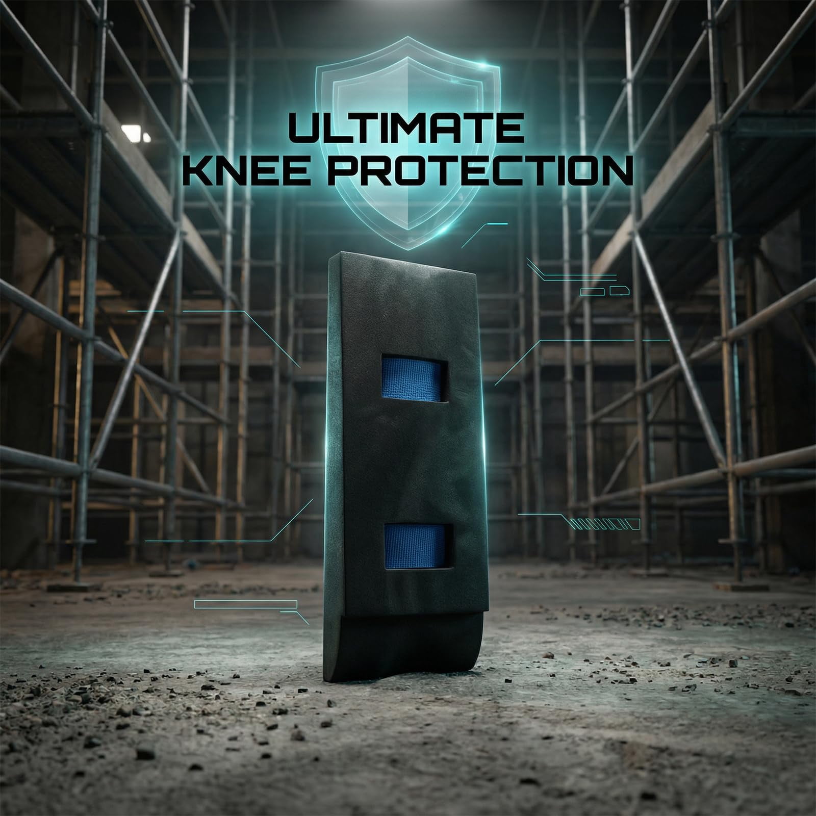 Crawling Knee Pads - Toe Knee Crawler Knee Pads For Attic,High-Density Foam 60 Degree Hardness Toeknee Crawler Knee Pads With Non-Slip Wide Straps,Effective Protection For Knees And Shins
