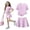 Light pink, variant on Summer Outfits for Kids Girls Size 10-12 Casual Lounge Girls 2 Piece Outfits T Shirts and Skirt Set Active Gym Girls Summer Clothes Light pink 2-3 Years