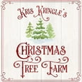 thumbnail image 2 of Reed, Tara 20x20 White Modern Wood Framed Museum Art Print Titled - Vintage Christmas Signs VI-Tree Farm, 2 of 4