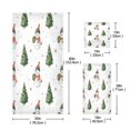 thumbnail image 3 of 3 Piece Bath Towels Set Bath Towel, Hand Towel and Face Towel for Bathroom, Gym, Hotel Cute Snowman and Christmas Tree, 3 of 8