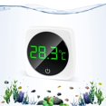 thumbnail image 2 of Aquarium Thermometer, Touch Screen, Accurate Aquarium Temperature Sensor, Water Thermometer, Energy Saving and Self-Adhesive Aquarium Thermometer for Fish and Aquatic Animals, 2 of 5