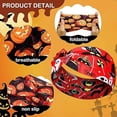 thumbnail image 4 of Yoyauz Women's Halloween Headband, Holiday Hijab, Elastic Knot, Turban Headband, Twisted Hair Ornament, Pumpkin Skull Print, 4 of 5