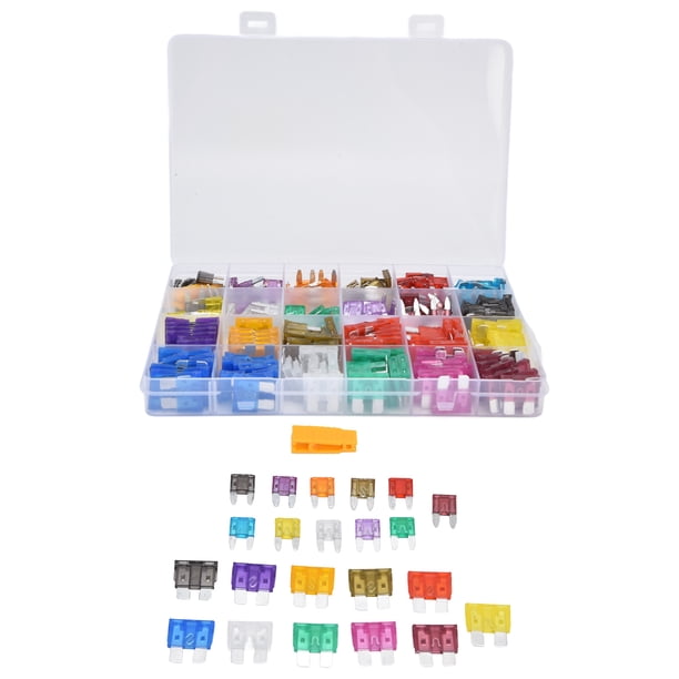 Fusible Automotriz, 250 Piezas Mediano + Pequeño, Transparente, Fuerte Conductividad, Fusibles De Cuchilla De Repuesto Para Automóvil Con Caja De Almacenamiento Para Equipos