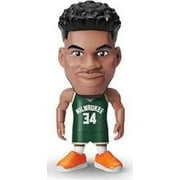 5 Surprise NBA Ballers Giannis Antetokounmpo Figure (Green Road Jersey, Comes with Court Base, Sticker, Card & Ball) (No Packaging)