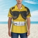 thumbnail image 2 of Fotbe Smiling With Sunglasses Camisa Hawaiana para Hombre Unisex – Camisa Casual de Verano con Botones de Manga Corta de Algodón y Lino,Medium, 2 of 7