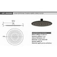 thumbnail image 2 of Matte black round shower head Matte black - 200 mm - Matte black, 2 of 2