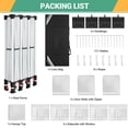 thumbnail image 4 of SANOPY 10' x 30' Commercial Instant Canopies Gazebo, Heavy Duty Pop Up Canopy with 4 Sandbags for Outdoor Market Activities, White, 4 of 8