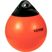 VEVOR 15" Inflatable Marine-Grade PVC Buoy Balls - Heavy-Duty Mooring and Marker Buoys for Anchoring, Rafting, and Fishing, Orange
