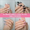 thumbnail image 2 of ROZYARD Semi Cured Gels Nails Polish Strips Gels Nails Full Wraps Strips Gels Nails Stickers UVs/LED Lamp Required Nails Wraps, 2 of 20