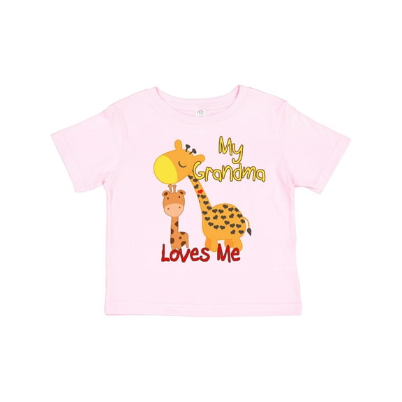 Inktastic My Grandma Loves Me Giraffe Boys or Girls Toddler T-Shirt