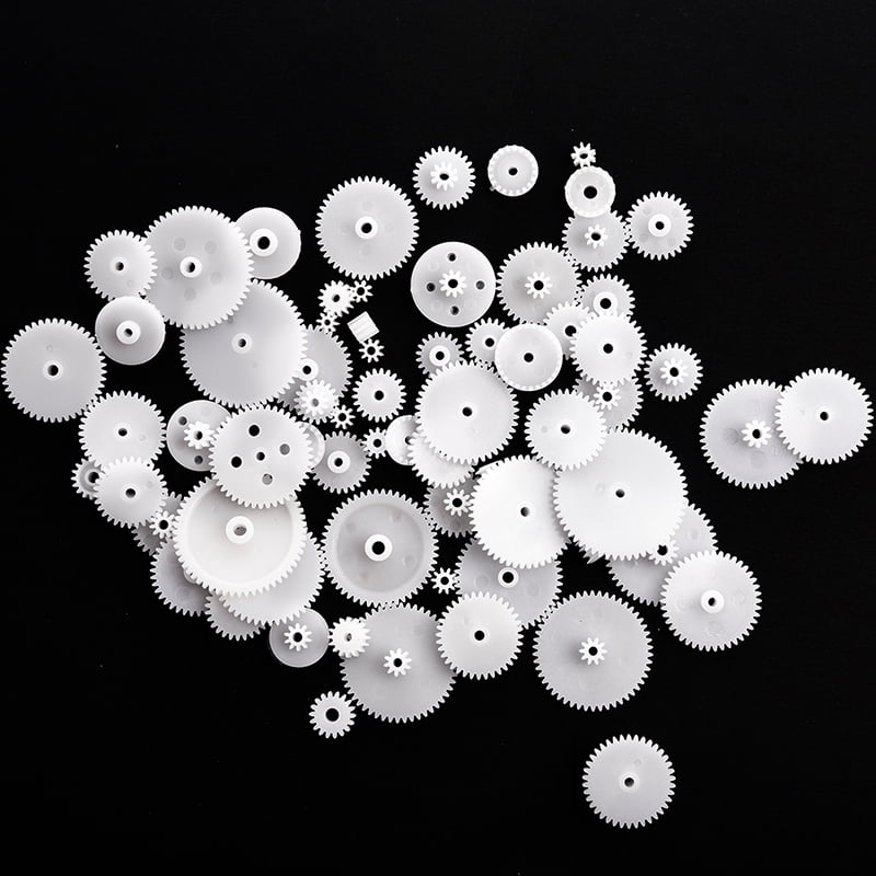 Different Styles White Plastic Gear Set 58 Pcs for RC Toys S4Z6 