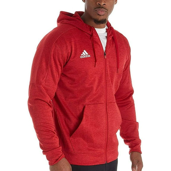 111D Adidas Men's Athletics Team Issue Pullover Power Red Melange XL