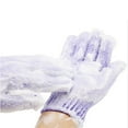 4 Pcs Exfoliating Shower Gloves Double Sided Exfoliating Bath Gloves