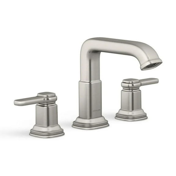 KOHLER Numista 8 in. Widespread Double Handle Bathroom Faucet in Vibrant Brushed Nickel