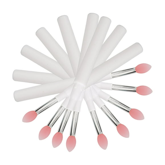 Aplicadores de cejas de lápiz labial NikouMX 10 piezas Pincel de labios de silicona