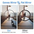 thumbnail image 2 of Espejo de Bicicleta, Espejos Retrovisores para Ciclismo de Bicicleta, Espejo Retrovisor Seguro, Espejo Convexo de PláStico Montado en Manillar Ajustable, 2 of 10