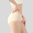 thumbnail image 3 of Women Seamless Briefs Full Coverage Ice Silk Underwear Mid Waist No Show Panties Soft Breathable Underpants, 3 of 8
