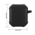 thumbnail image 4 of stanreset Earphone Case Silicone Cover Wireless Headphone Case Shell Replacement for AirPods 1/2, Black, 4 of 6