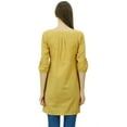 thumbnail image 6 of Phagun Womens Cotton Tunic 3/4 Sleeves Short Kurti Casual Summer Blouse, 6 of 8