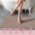 thumbnail image 2 of Alfombra de baño ZALL Tan Waffle superabsorbente, antideslizante, 45 x 75 cm, 2 of 6