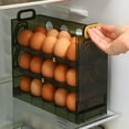 thumbnail image 3 of Yesbay Egg Holder 3 Layer Design Rotatable Large Capacity Space-saving Protective Storage Reusable Refrigerator Door Egg Storage Box Kitchen Supplies, 3 of 7