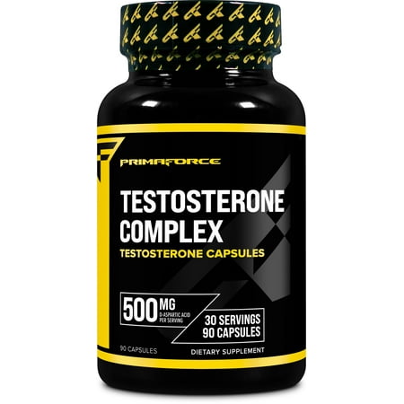 Primaforce Testosterone Complex 90 Capsules  500mg D-Aspartic Acid Per Serving  30 Servings