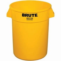 Box Partners 32 Gallon Brute Container- Yellow