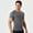 Gray, variant on Men's Tight Running T-Shirt Fitness Training Quick Dry Breathable Sports Tops