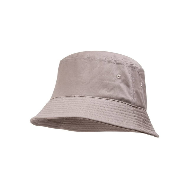 TopHeadwear Blank Cotton Bucket Hat - Stone - Large/X-Large