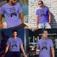 thumbnail image 3 of Greenyef Graphics I Paused My Game to Be Here Gamer Gift Funny Tee Men's T-Shirt Style-23 (Violet & Black, Medium), 3 of 6