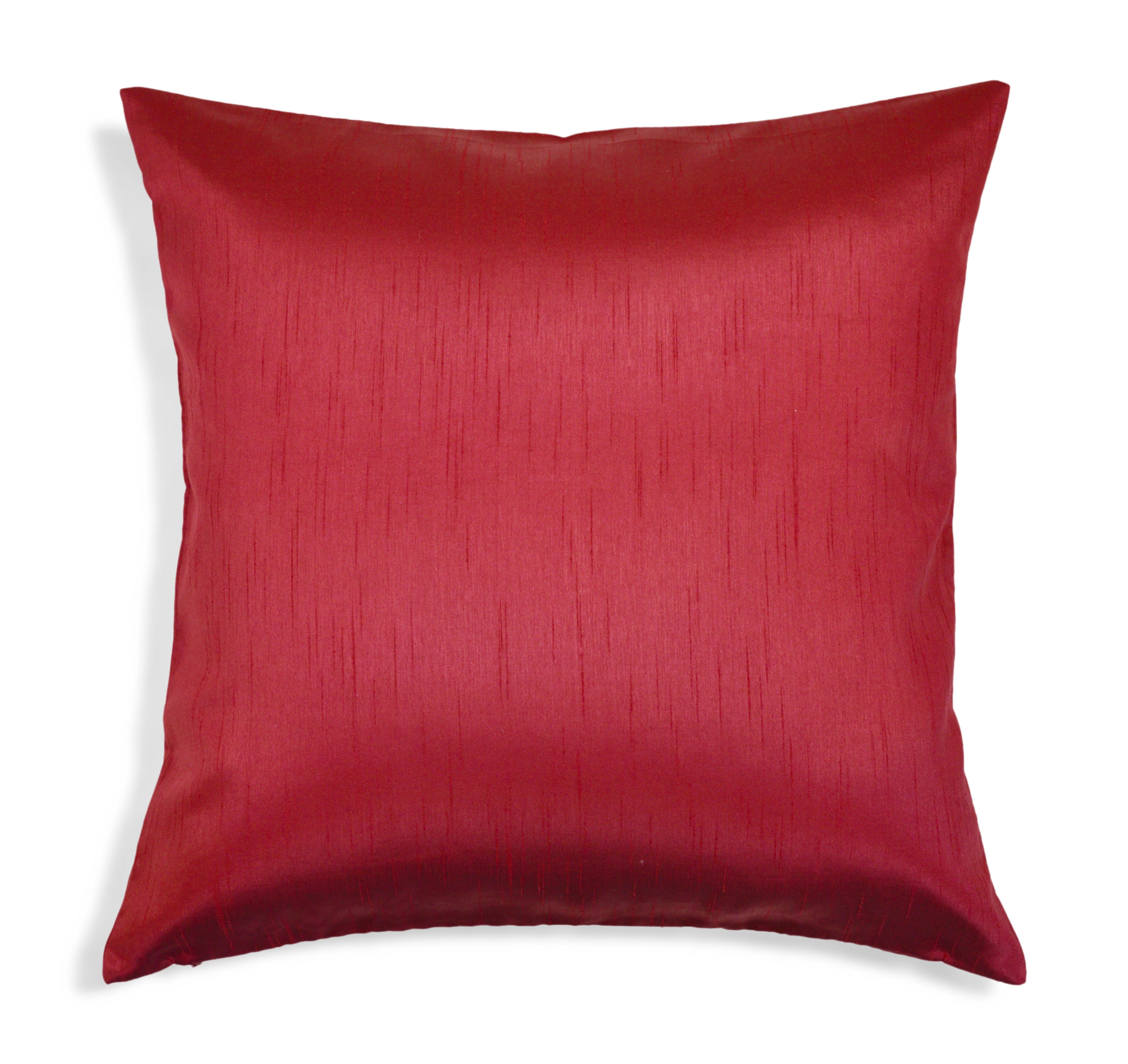 Aiking Home Solid Faux Silk Decorative Throw Pillow COVER 20 by 20