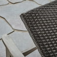 thumbnail image 4 of Martina Outdoor Rustic Acacia Wood Chaise Lounge, Light Gray and Mixed Black, 4 of 10