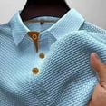 thumbnail image 5 of Mens Polo Shirts Short Sleeve Collared Textured Quick Dry Casual Golf Shirt for Men, 5 of 6
