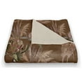 thumbnail image 3 of Creative Products Rust Protea Blooms 50 x 60 Coral Fleece Blanket, 3 of 3