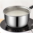 thumbnail image 2 of Milk Pot Mini Chocolate Clear Pots for Cooking Stainless Steel Sauce Pan with Lid Soup, 2 of 6