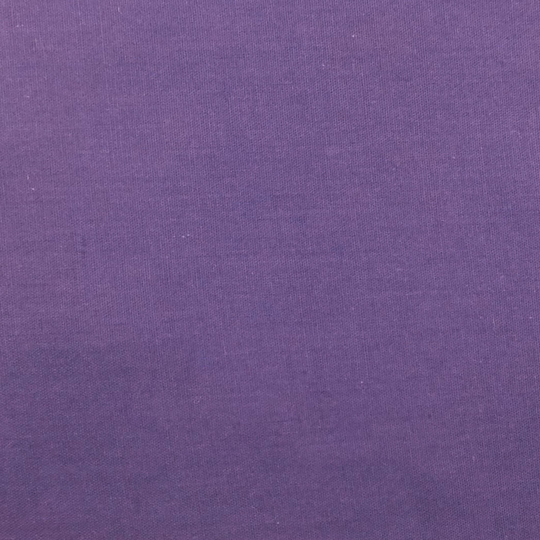 Shason Textile 2 Yard Cut Poly Cotton Fabric, Purple, 44" Wide for Craft & Quilting Projects