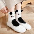 thumbnail image 5 of Dyfzdhu Women Tube Socks Three-Dimensional Cartoon Cute Bear Coral Home Floor Socks Half Sleep Socks, 5 of 5
