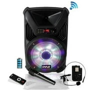 12 in. Portable PA Speaker & Microphone System Kit