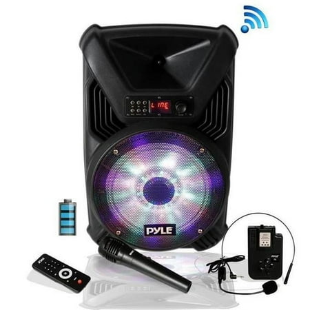 12 in. Portable PA Speaker & Microphone System Kit