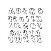 FANCY FONT ALPHABET LETTERS FULL A TO Z SET OF 26 SPECIAL OCCASION COOKIE CUTTERS BAKING TOOL 3D PRINTED MADE IN USA PR1518