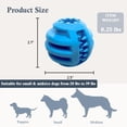 thumbnail image 2 of Treat Dispensing Dog Toy, Durable TPR Rubber Ball for Toss and Fetch Playtime, Interactive Retrieving Toy for Puppies, Small and Medium-Sized Breeds, 2.5" Diameter, 2 of 6