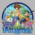 thumbnail image 2 of Men's Kingdom Hearts 1 Mermen Friends From Atlantica Long Sleeve Shirt Athletic Heather X Large, 2 of 4