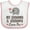 White and Pink, variant on Inktastic My Grammy and Grampy Love Me Boys or Girls Baby Bib