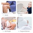 thumbnail image 3 of Detachable Toilet Stool with Base Splicable Potty Step Stool Sitting Posture Foot Stool Bathroom Toilet Potty Stool for Adults Pregnant Woman, 3 of 7