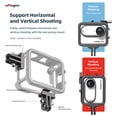 thumbnail image 3 of aMagisn AG01 Camera Video Cage Camera Cage Aluminum Alloy with Dual Cold Shoe Mounts & Camera Adapter Metal Protective Frame Compatible with Insta360 GO 3, 3 of 7