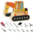 thumbnail image 2 of Montessori Toy Screwdriver Set Wooden Screwdriver Board Kids Toys Fun Excavator Busy Screwdriver Set Learning Basic Skil, 2 of 6